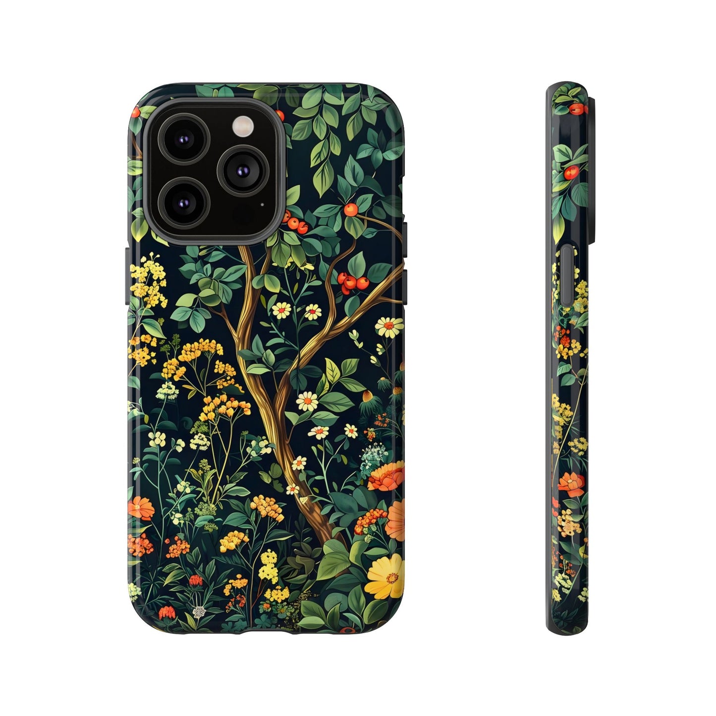 Floral Phone Case - Tough Cases, Colorful Nature Design, Gift for Flower Lovers, Phone Accessory, Unique Cell Phone Cover