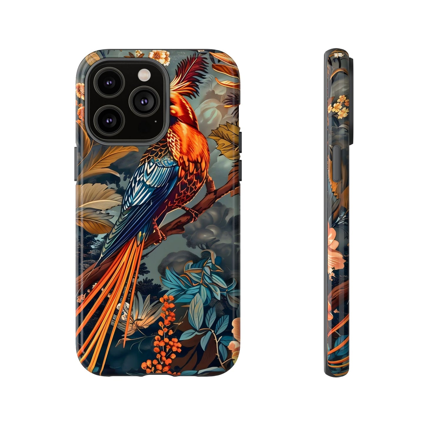 Vibrant Phone Case with Exotic Bird Design, Floral Phone Cover, Tough Case for Nature Lovers, Unique Gift Idea, Phone Accessory, [...]