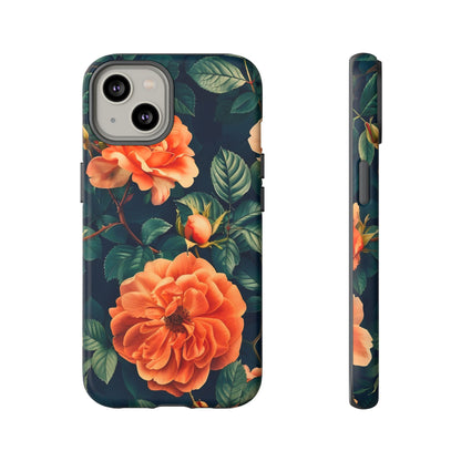 Floral Phone Case, Tough Cases for Nature Lovers, Botanical Design, Phone Protection, Gift for Her, Trending Floral Accessories