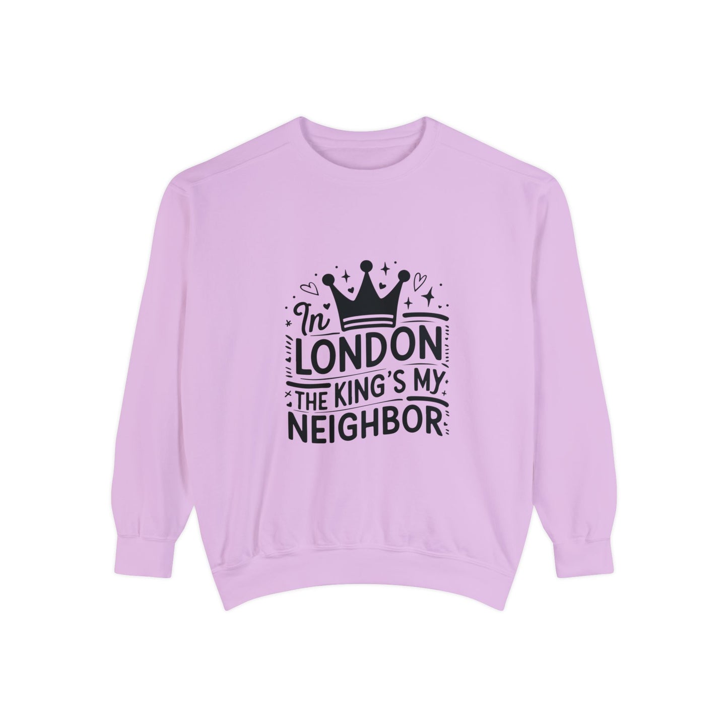 Unisex Garment-Dyed Sweatshirt Elegant - King's Neighbour in London