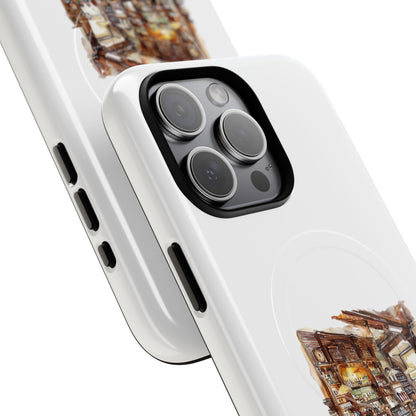 Artistic Tough Magnetic Phone Case for Secure Style, Protective Cover, Customizable Gift, Unique Accessories, Everyday Use