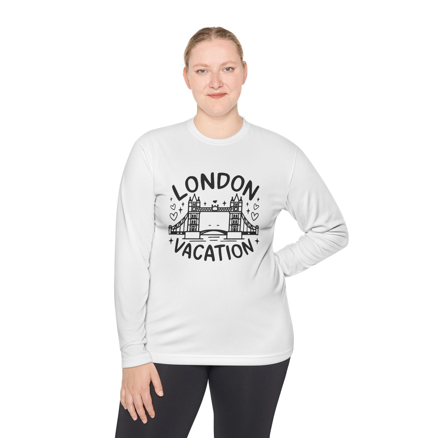 Unisex Lightweight Long Sleeve Tee - London Vacation - Travel Shirt for Explorers