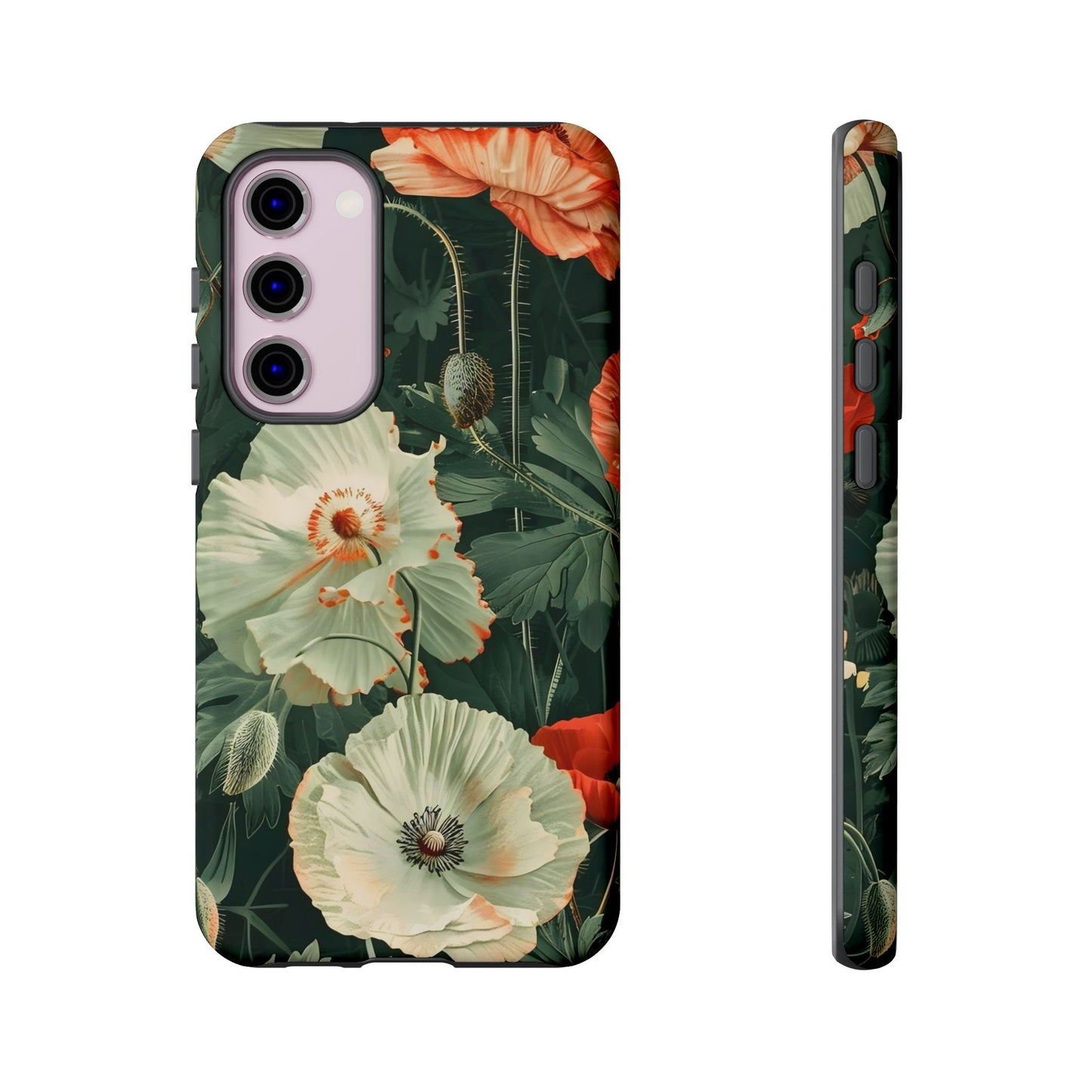 Floral Phone Case - Tough Cases, Botanical Design, Gift for Friends, Trendy Mobile Cover, Personalized Phone Accessory