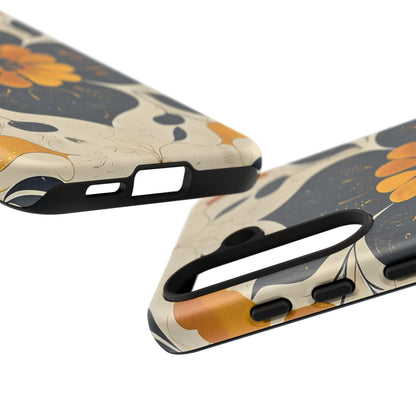 Floral Phone Case - Tough Cases, Botanical iPhone Cover, Vintage Flower Design, Durable Smartphone Protection, Unique Gift Idea