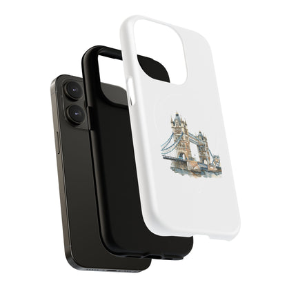 Tough Magnetic Phone Cases with Tower Bridge Design, Durable, Stylish, Unique Gift for Travelers, Perfect for Everyday Use