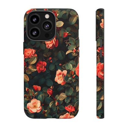 Floral Phone Case - Elegant Floral Design, Tough Protective Case, Perfect Gift for Her, Trendy Phone Accessories, Mother’s Day, Birthday