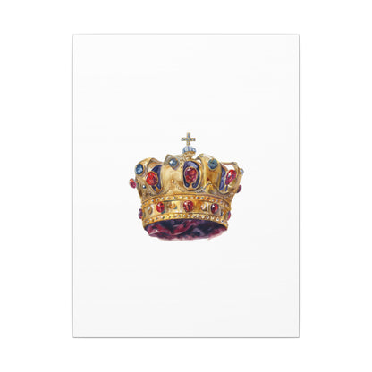 Crown Art Print, Royal Wall Decor, Matched for Home or Office, Gift for Art Lovers, Unique Royalty Artwork