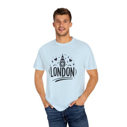 London Aesthetic - Timeless Cityscape Trendy Unisex Garment-Dyed T-shirt