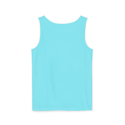 Unisex Garment-Dyed Tank Top - Feasting on fish chips and London