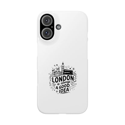 Stylish London Phone Case, Slim Phone Case for Travelers, Gift for London Lovers, Unique Phone Cover, Trendy Cell Phone Protector