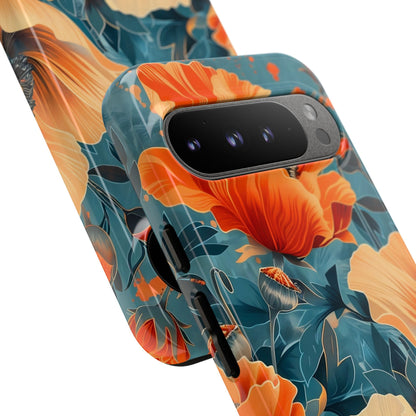Floral Phone Case, Tough Cases for Protection and Style, Spring Aesthetic, Gift for Her, Phone Accessory for Nature Lovers