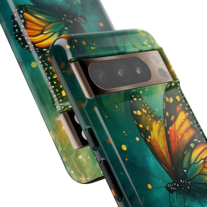 Colorful Butterfly Phone Case, Tough Cases for iPhone and Samsung, Cute Tech Accessories, Nature Lovers Gift, Vibrant Floral Design