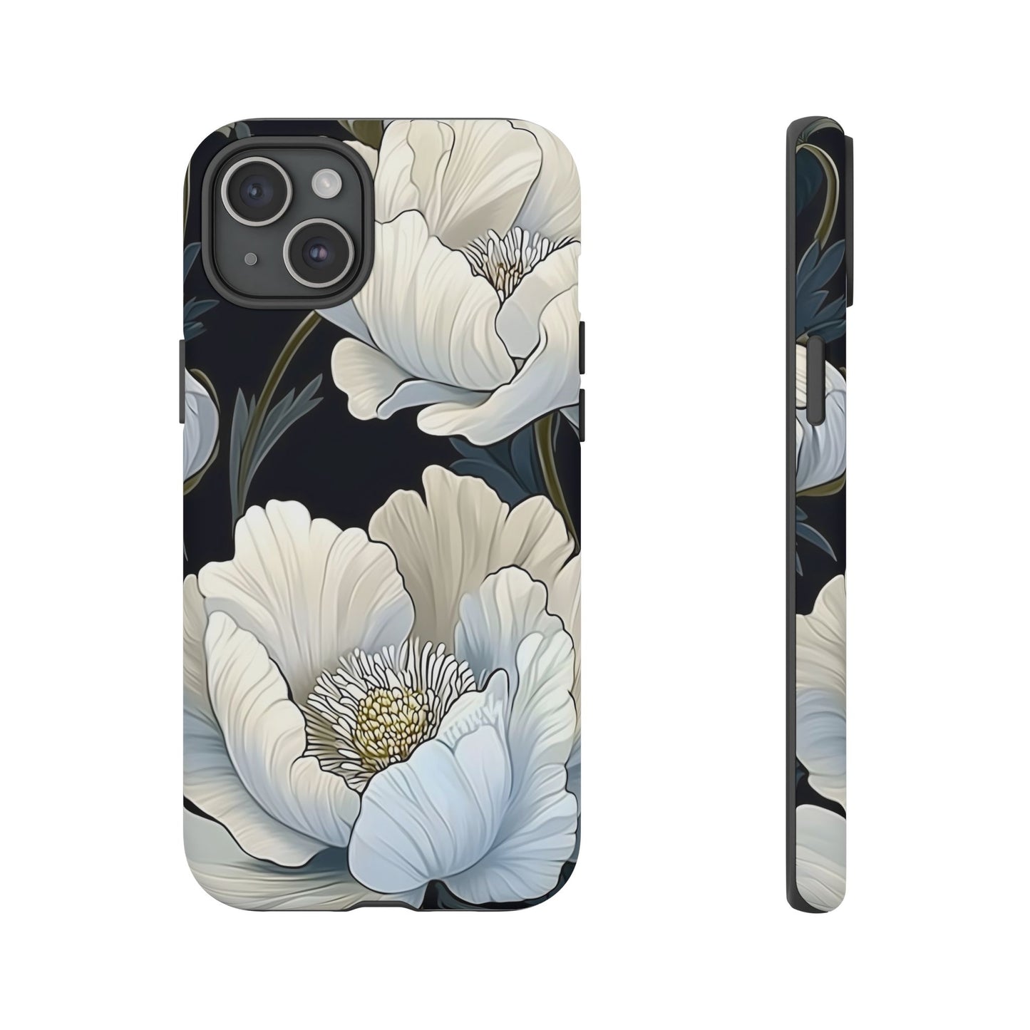 Floral Phone Case, Tough Cases for Women, Stylish Phone Cover, Floral Design Phone Protector, Nature Inspired Tech Accessories