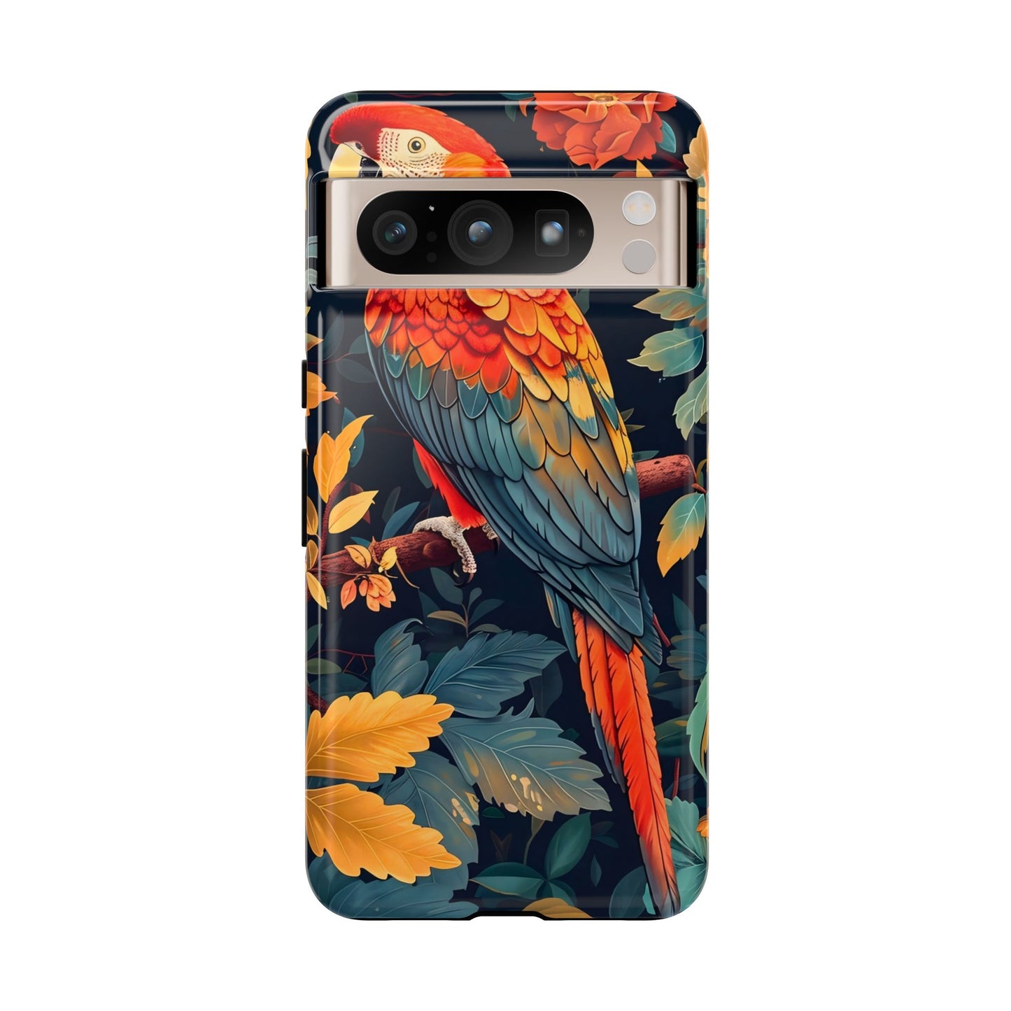 Vibrant Parrot Phone Case - Tough, Stylish, Nature-Inspired, Tropical, Wildlife, Perfect Gift, Summer Vibes