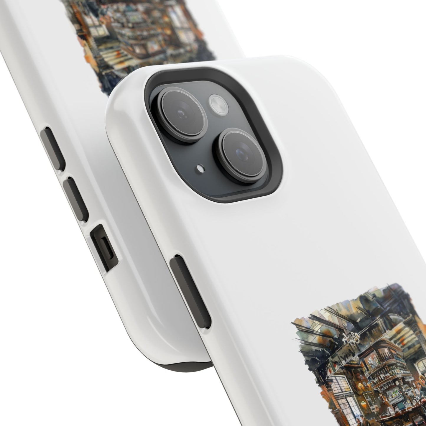 Artistic Magnetic Tough Cases | Stylish Phone Cover, Unique Illustrative Cases, Customizable Gifts for Travelers, Holiday Season Perfec