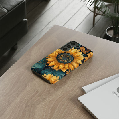 Sunflower Phone Case - Bright Floral Design, Stylish Tough Cover for Sunflower Lovers, Gift for Plant Enthusiasts, Mom Gift, Nature Lovers