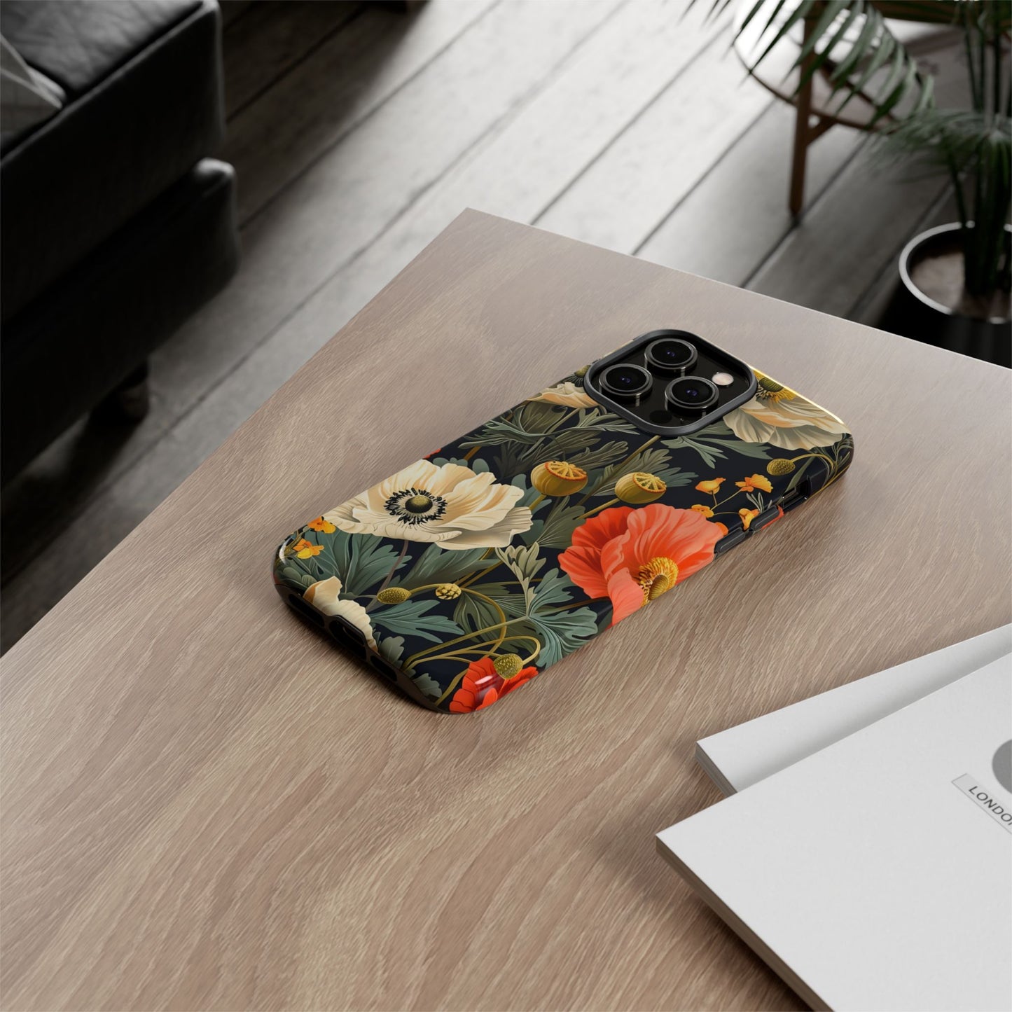 Floral Phone Case - Tough Cases with Vibrant Garden Design, Phone Accessory, Gift for Her, Spring Style, Nature Lover