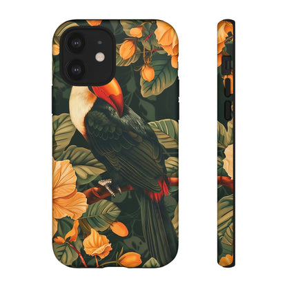 Tropical Toucan Phone Case, Exotic Bird Cover, Nature Lover Gift, Eco-Friendly Design, Customizable Tech Accessory