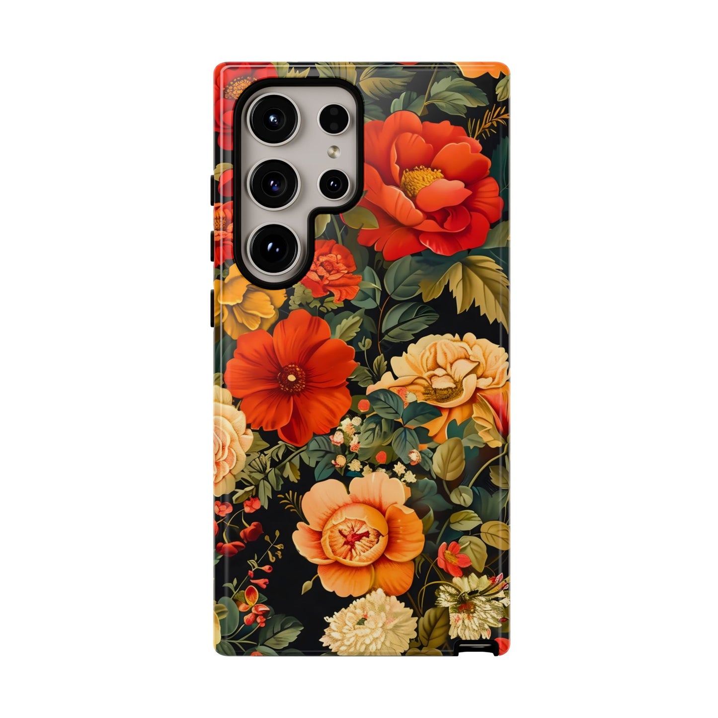 Floral Phone Case, Tough Cases, Decorative Tech Accessories, Gift for Her, Nature Lover Gift, Boho Style Case, Spring Floral Cover