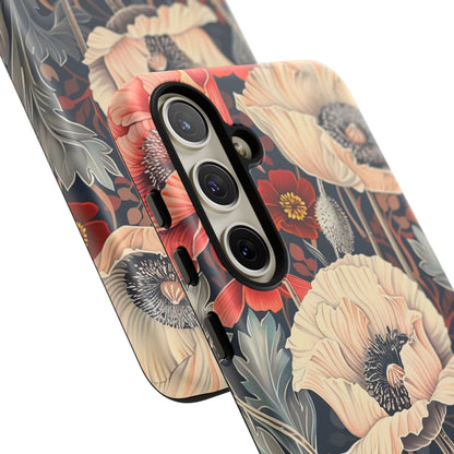 Floral iPhone Case, Tough Phone Cover, Artistic Protection, Flower Design, Unique Gift for Her, Phone Accessory, Trendy Tech