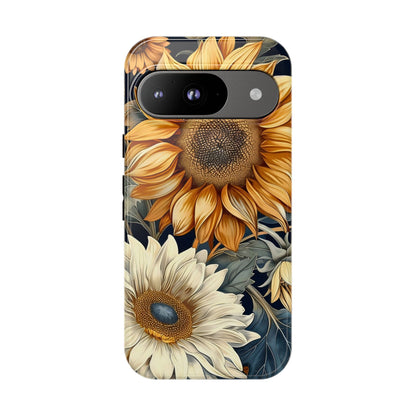 Floral Phone Case for Tough Cases, Sunflower Design, Nature Lover Gift, Birthday Present, Eco-Friendly Accessories, Summer Vibes