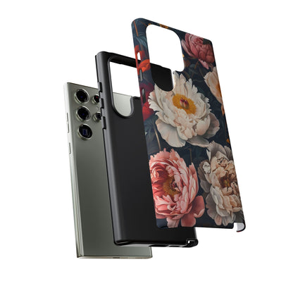 Floral Phone Case, Tough Phone Cover, Flower Design, Unique Gift for Her, Trendy Accessory, Spring Decor