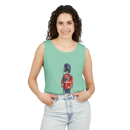 Unisex Garment-Dyed Tank Top - British Royal Guard - Iconic Symbol of Tradition and Honor