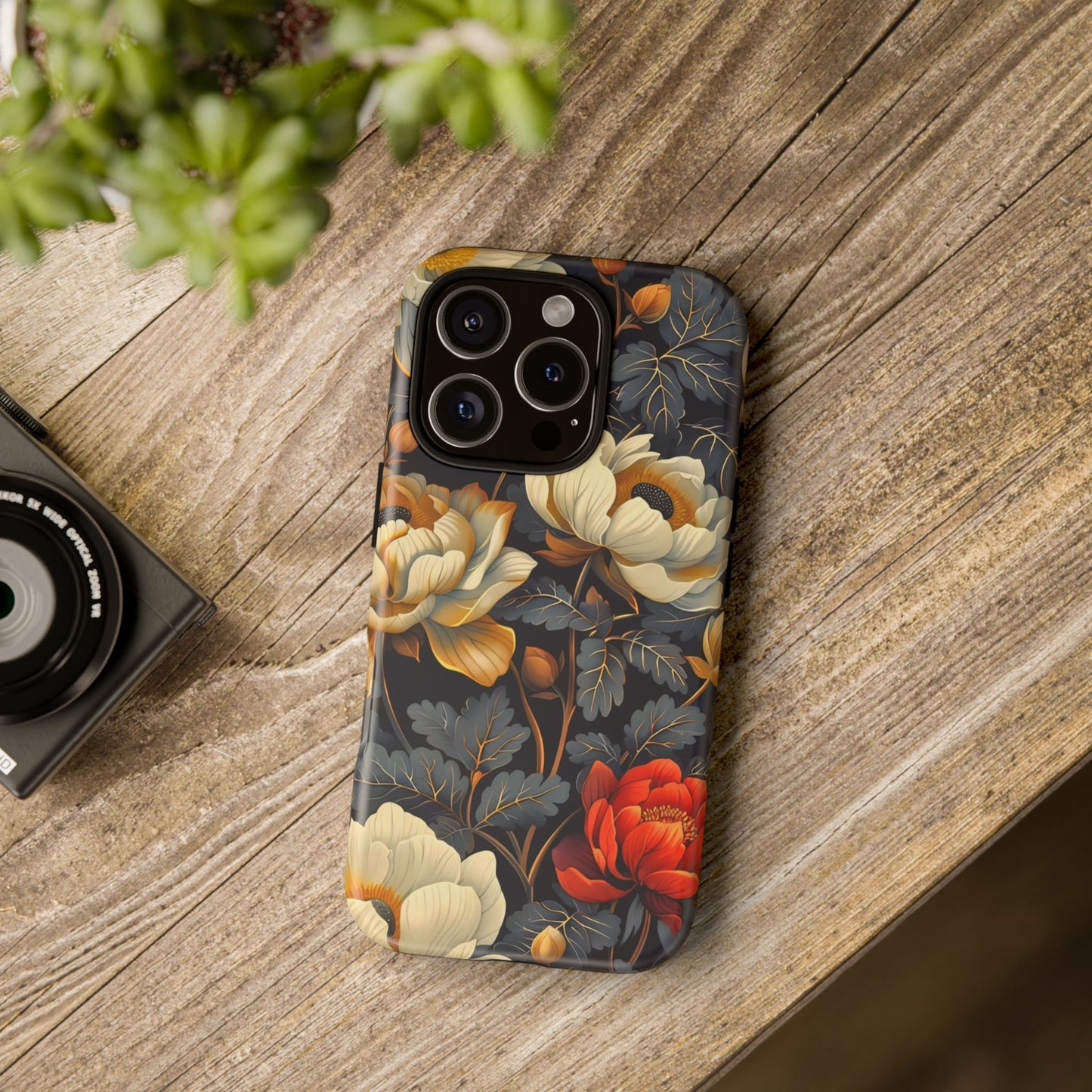 Floral Phone Case - Tough Cases, Stylish Mobile Cover, Flower Design, Holiday Gift, Trendy Accessory, Eco-Friendly Case