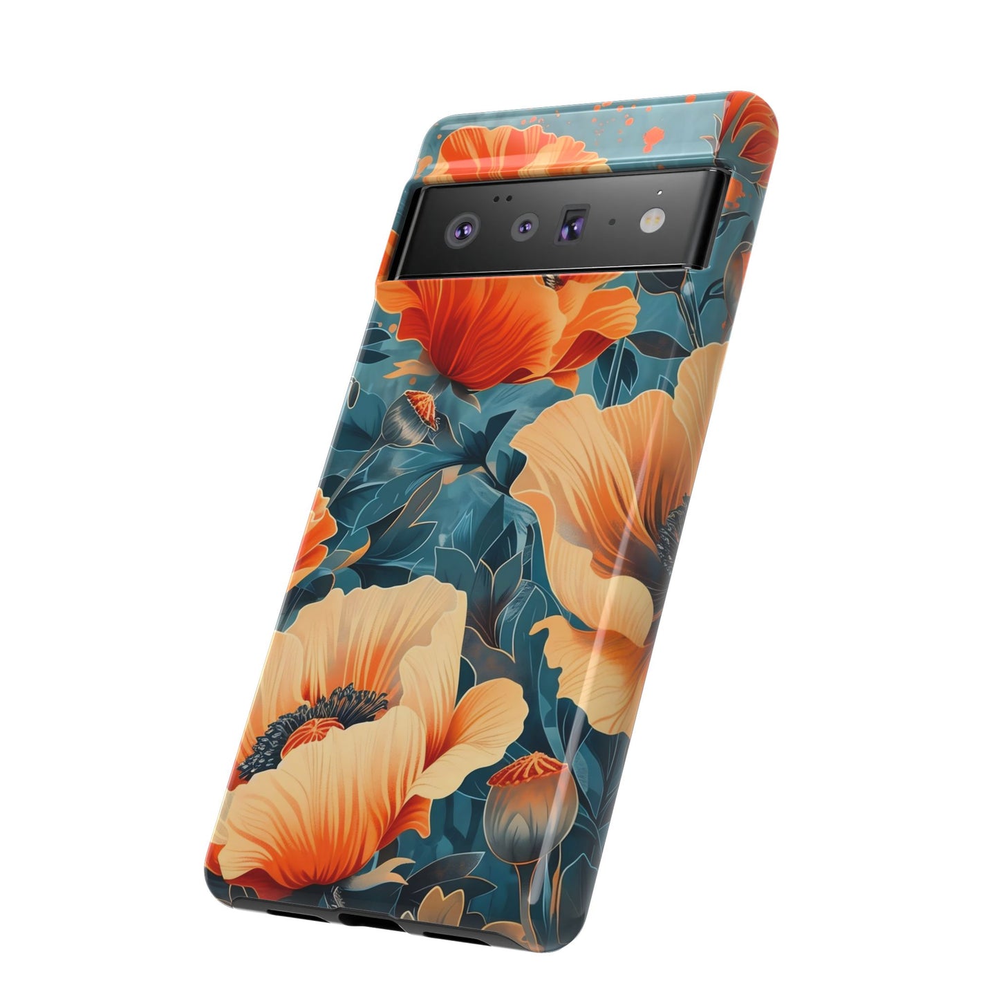 Floral Phone Case, Tough Cases for Protection and Style, Spring Aesthetic, Gift for Her, Phone Accessory for Nature Lovers
