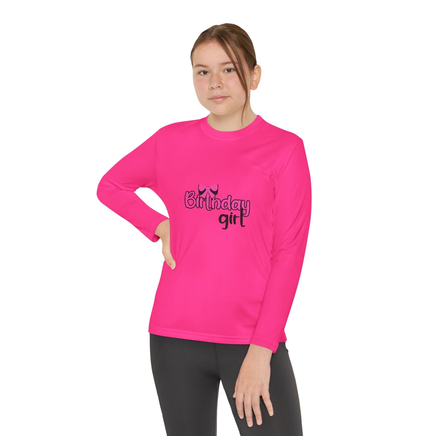 Birthday Girl Youth Long Sleeve Tee - Fun & Cute Party Apparel