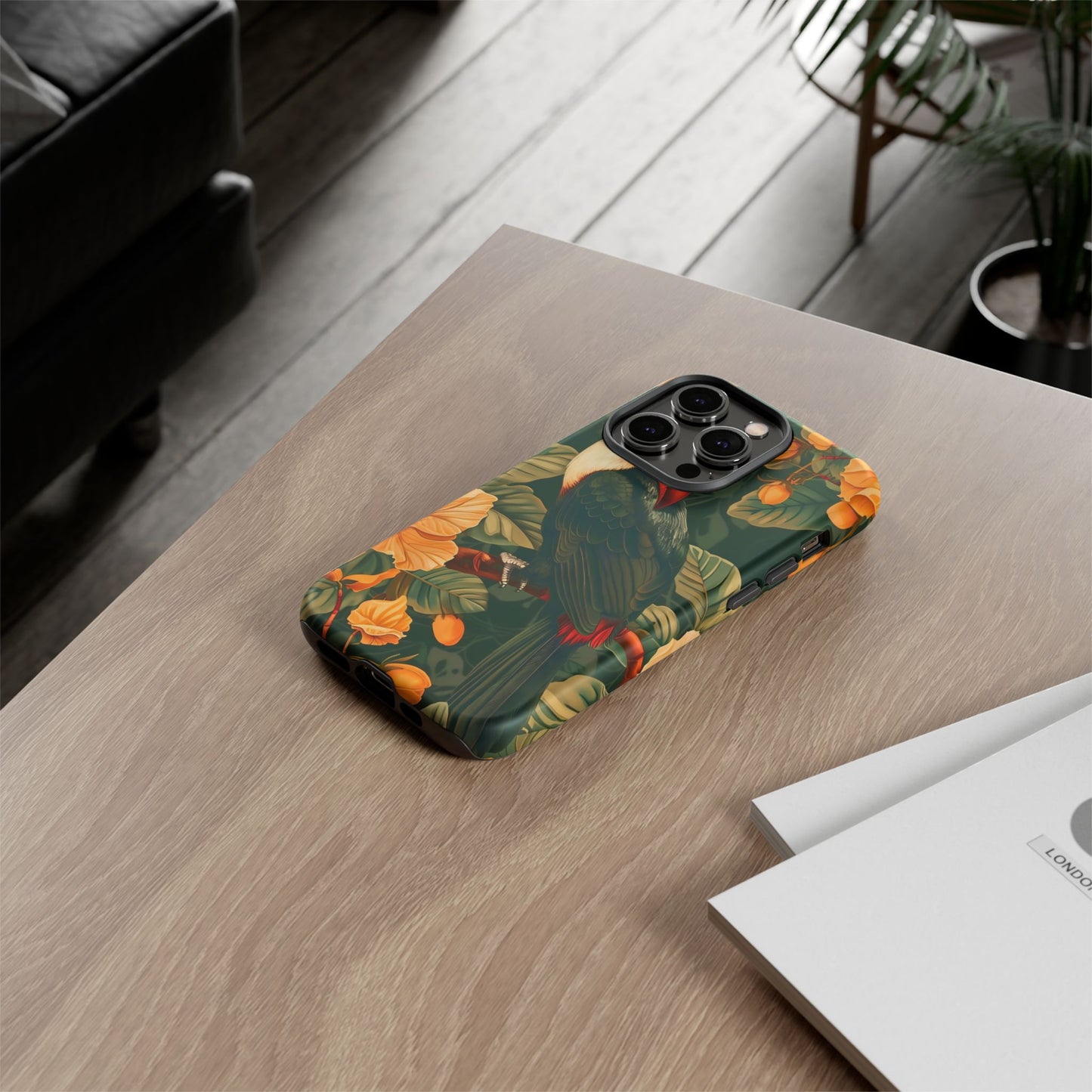 Tropical Toucan Phone Case, Exotic Bird Cover, Nature Lover Gift, Eco-Friendly Design, Customizable Tech Accessory