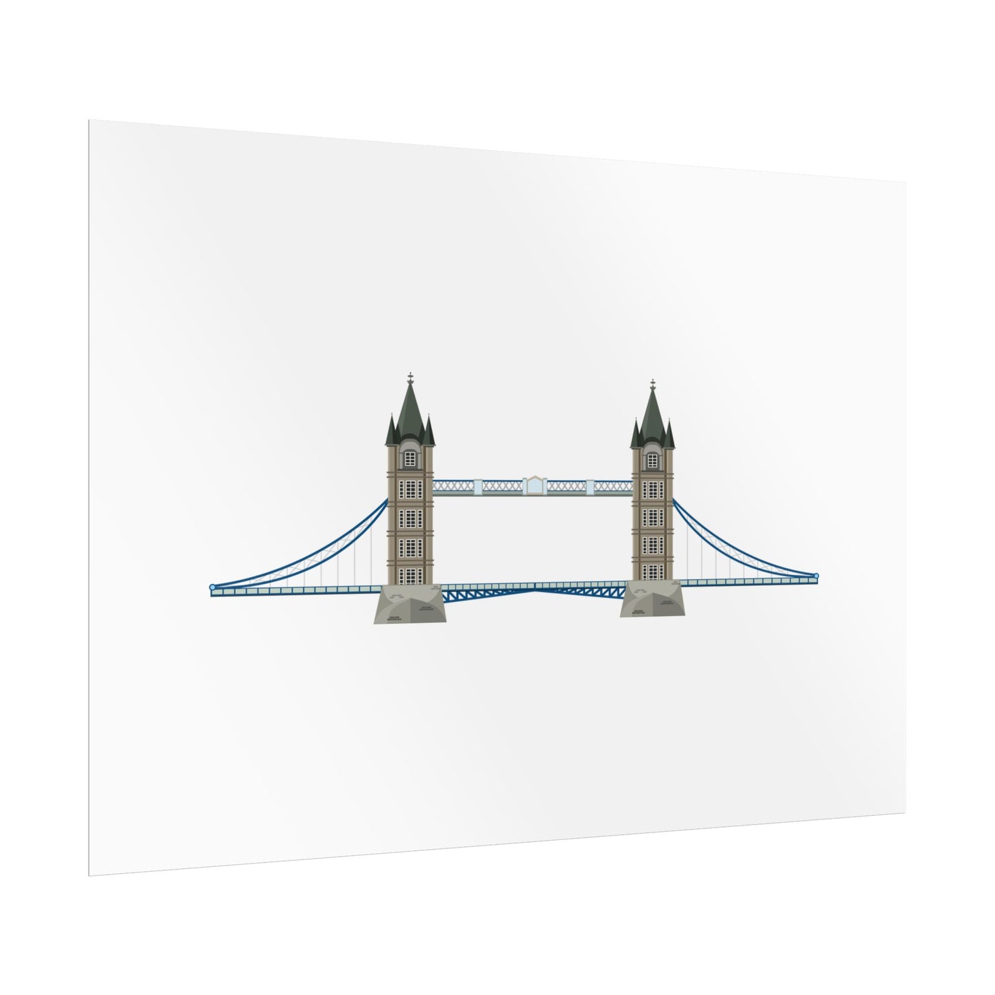 Tower Bridge Rolled Poster, London City Decor, Wall Art, Gift for Travelers, Home Aesthetic, UK Wall Art