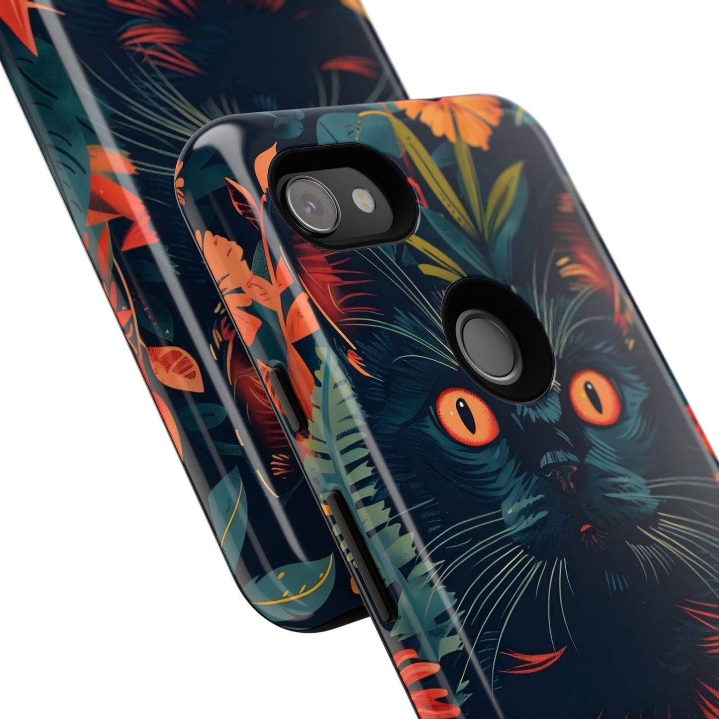 Feline Jungle iPhone Case - Tough and Unique Cat Design, Pet Lover Gift, Animal Phone Accessory, Nature Inspired, Halloween Style