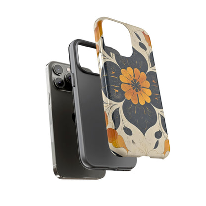 Floral Phone Case - Tough Cases, Botanical iPhone Cover, Vintage Flower Design, Durable Smartphone Protection, Unique Gift Idea