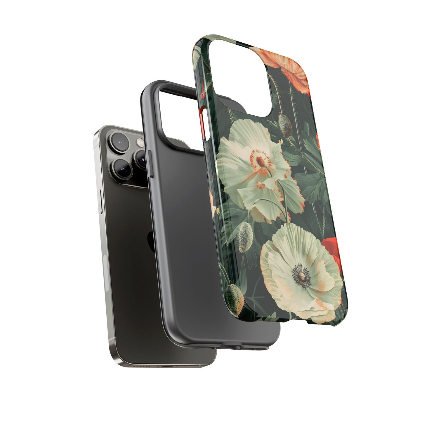 Floral Phone Case - Tough Cases, Botanical Design, Gift for Friends, Trendy Mobile Cover, Personalized Phone Accessory