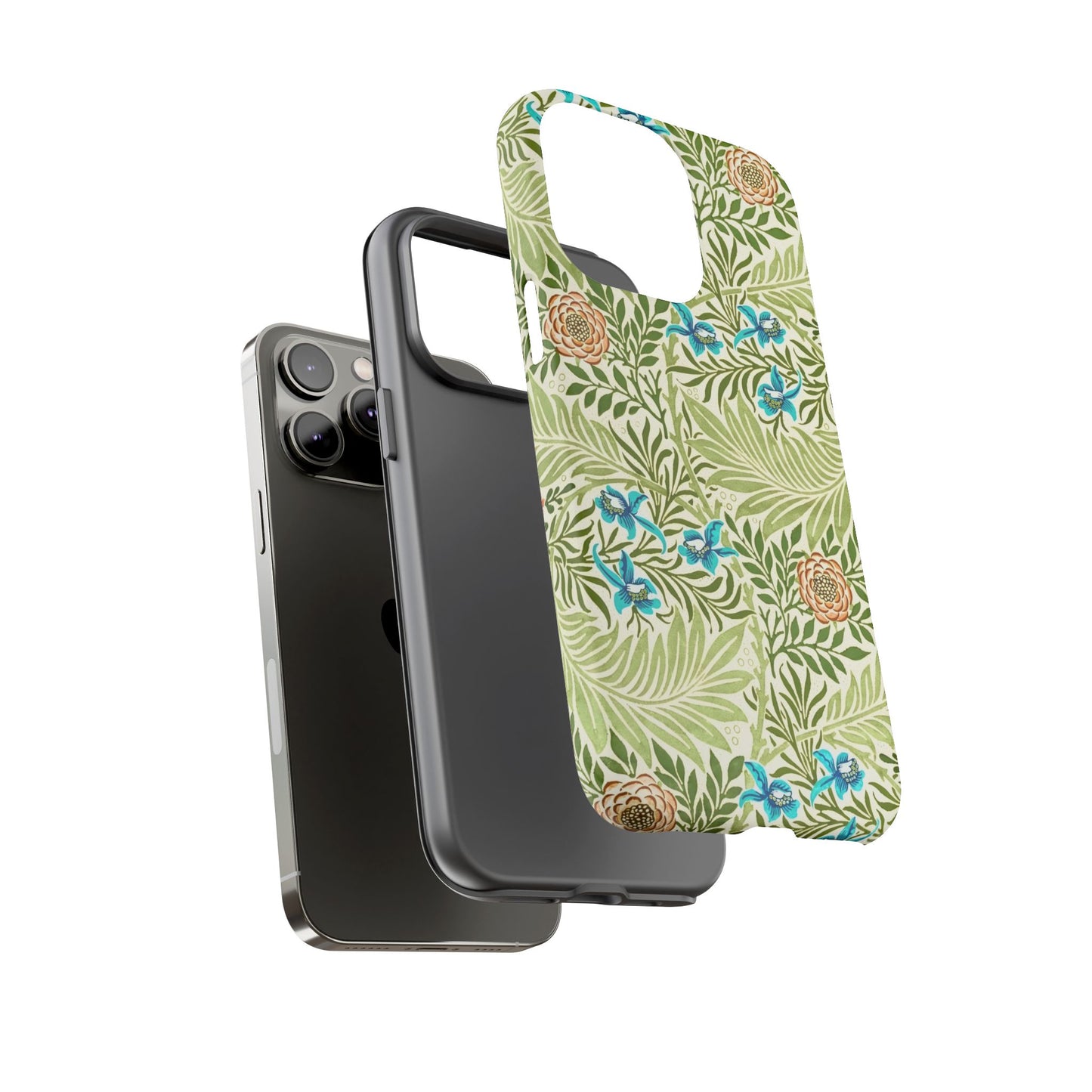 Tough Cases Phone Case, Botanical Print Phone Cover, Floral Smartphone Accessory, Nature-Inspired Tech Gear, Gift for Plant Lovers
