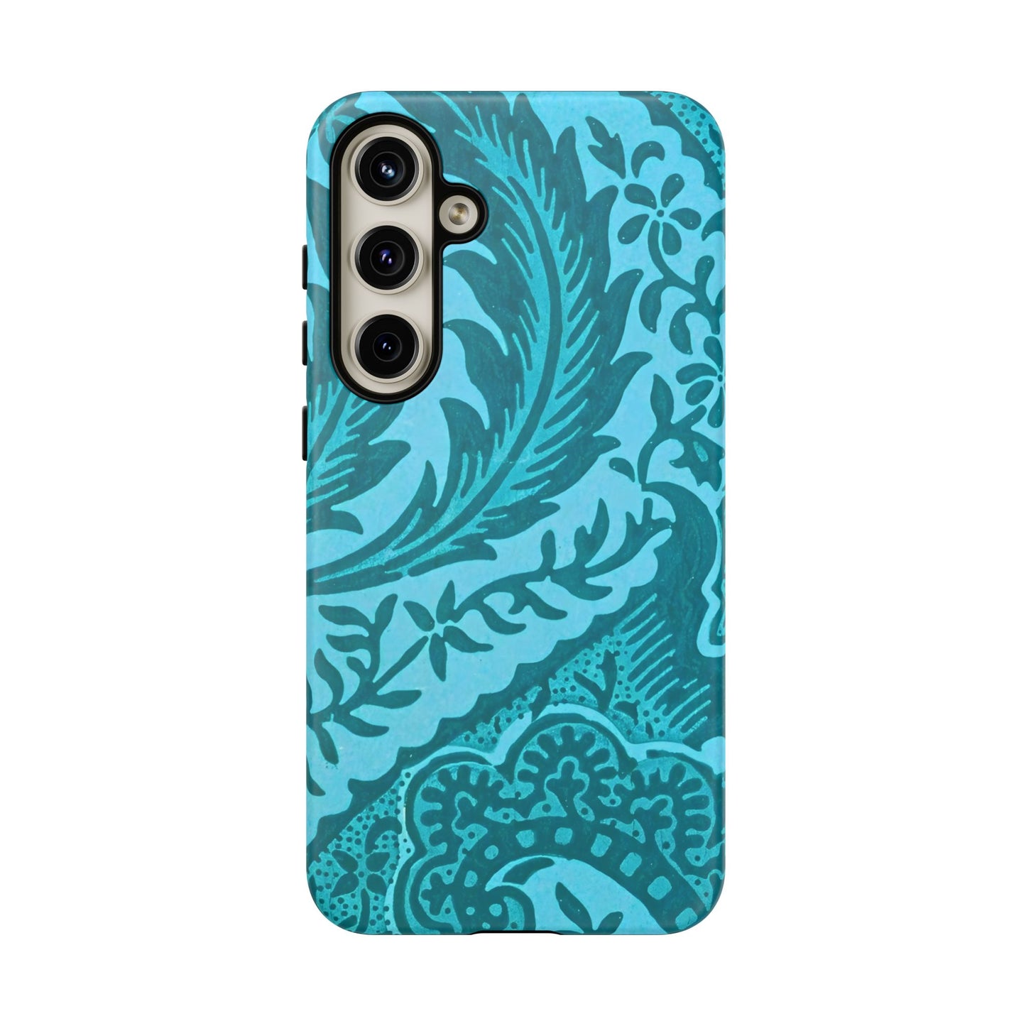 Protective Phone Case with Elegant Teal Design, Tough Cases, Floral Phone Cover, Stylish Smartphone Protection, Gifts for Her, Trendy [...]
