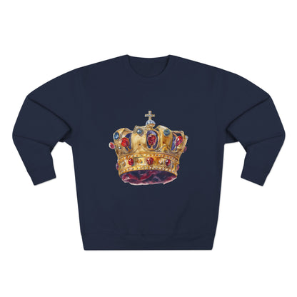 Unisex Crewneck Sweatshirt - Classy British Royal Crown