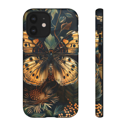 Butterfly Floral Phone Case, Tough Cases, Protective Cover, Unique Gift, Nature Lover, Art Print, Spring Decor