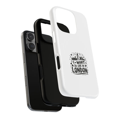 London Dream Tough Magnetic Phone Case, Chic Phone Cover, Ideal Gift for London Lovers, Functional Phone Accessory, Stylish Tech Gear
