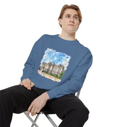 Unisex Garment-Dyed Sweatshirt Lightweight - British Nature Scenic Landscapes