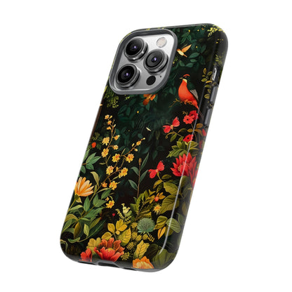Floral Tough Phone Case, Nature-Inspired Design, Ideal for Garden Lovers, Gift for Birthdays, Christmas, Eco-Friendly Accessory