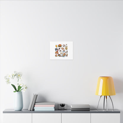 Breakfast Feast Canvas Print, Food Art, Kitchen Decor, Gifting for Food Lovers, Brunch Vibes, Wall Art