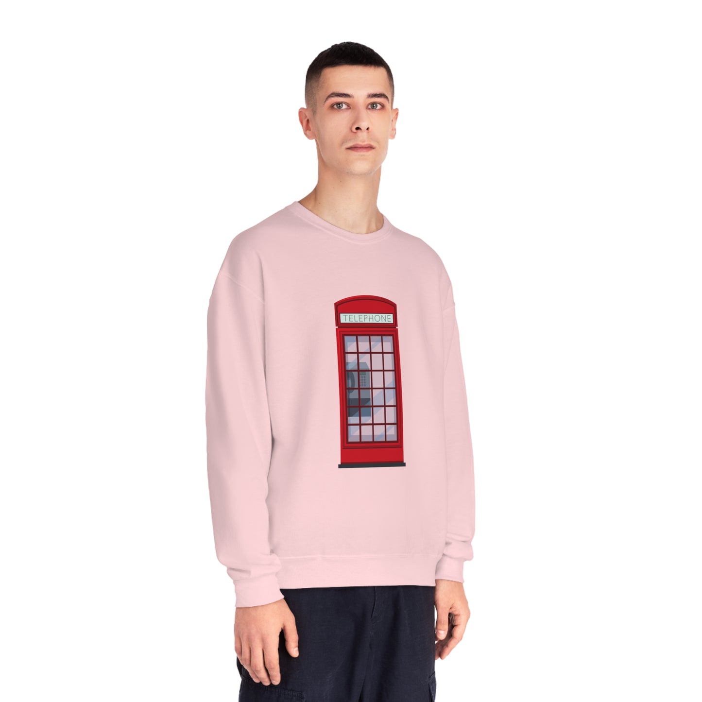 Unisex NuBlend® Crewneck Sweatshirt - Classy British Public Telephone