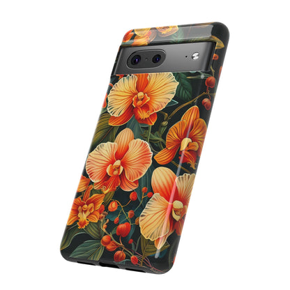 Floral Phone Case - Tough Cases, Protective Cover, Gift for Her, Smartphone Accessory, Floral Design, Nature-Inspired