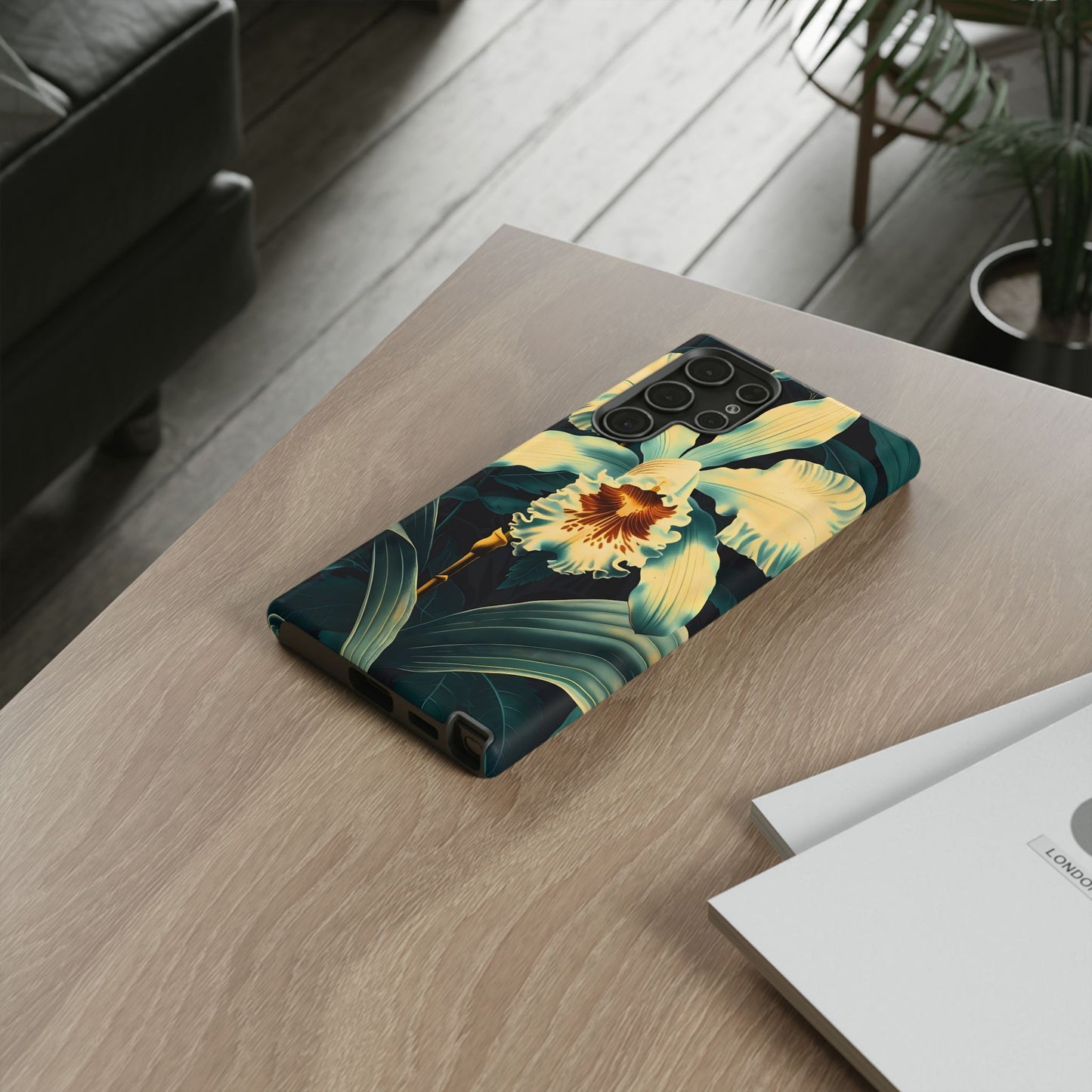 Floral Phone Case - Tough Cases with Orchid Design, Durable Smartphone Cover for Nature Lovers, Floral Gift for Her, Botanical [...]