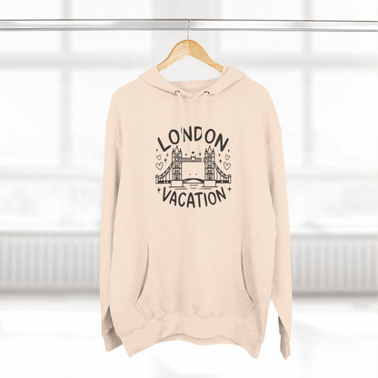 London's Vacation Trendy Three-Panel Fleece Hoodie