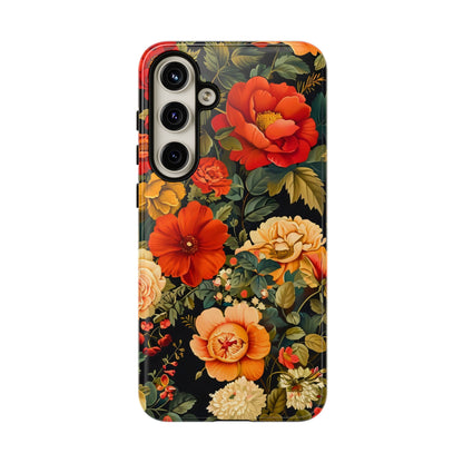 Floral Phone Case, Tough Cases, Decorative Tech Accessories, Gift for Her, Nature Lover Gift, Boho Style Case, Spring Floral Cover