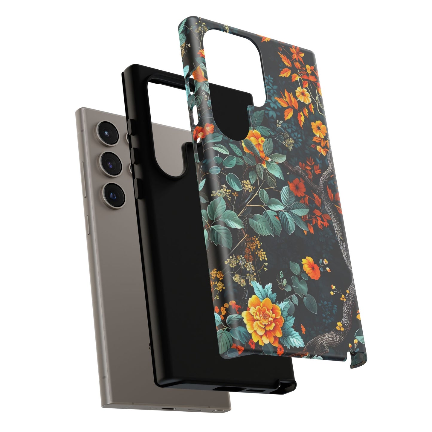 Floral Phone Case | Tough Cases, Protective Cover, Gift for Her, Autumn Vibes, Floral Phone Accessory, Unique Design