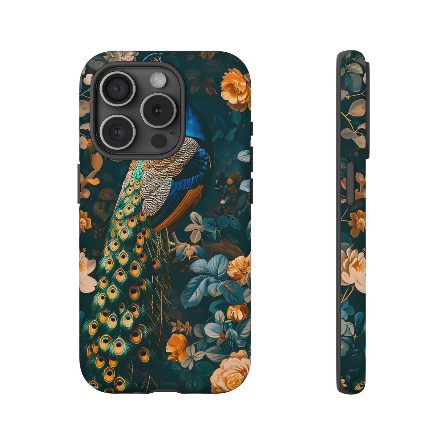Peacock Phone Case - Elegant Floral Design, Tough Case for Protection, Unique Gift for Nature Lovers, Stylish Accessory, Eco-Friendly